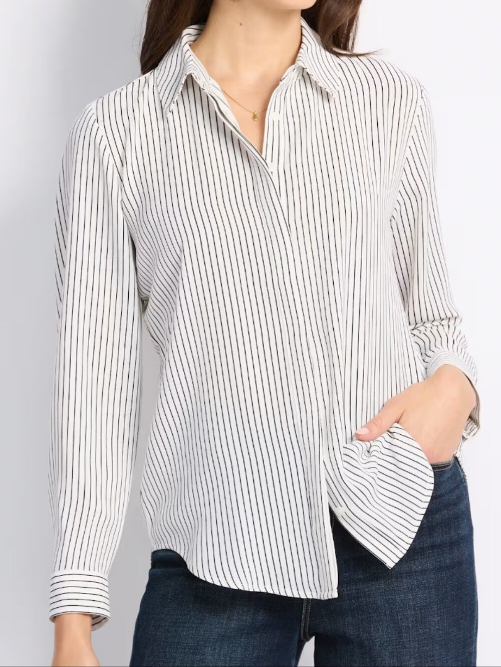 Montgomery Post Adrienne Button Down Blouse - S